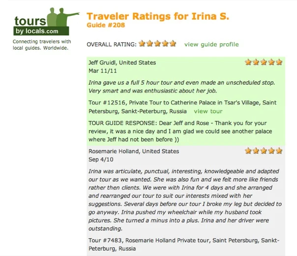 More happy travelers