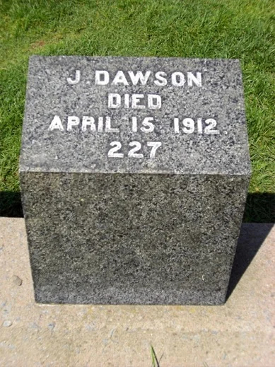 One of the more celebrated of the Titanic Gravestones