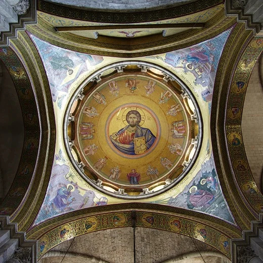 Inside the Church of the Holy Sepulchre