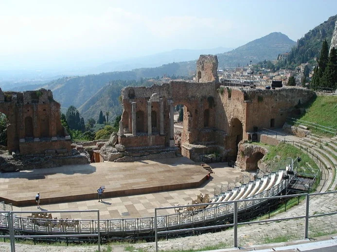 Imagine watching a performance in Taormina's ancient Greek theatre