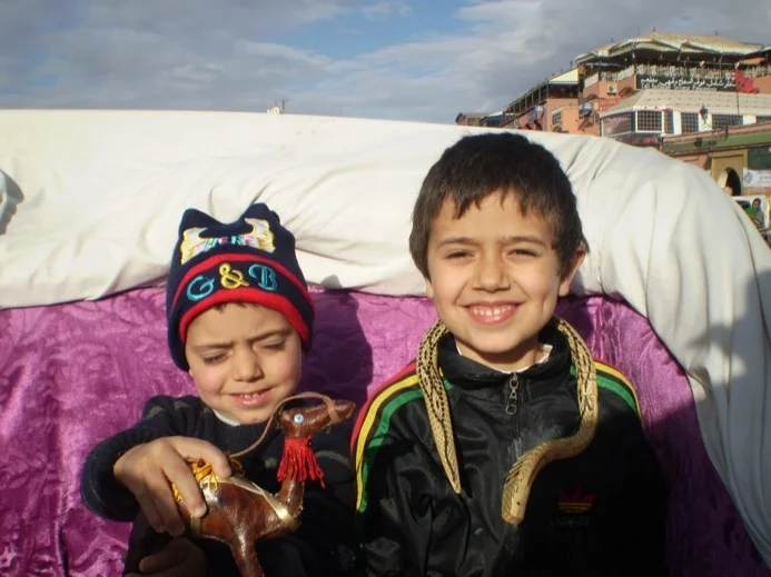 Abdeslam's adorable boys in Chefchaouen, Morocco