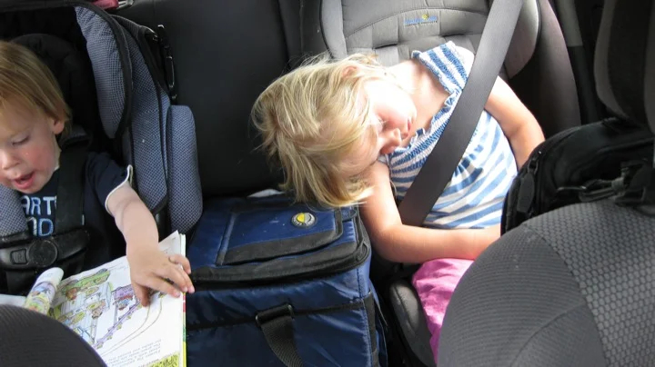 A neck pillow would have helped...(Highly recommend Richard Scary's "Busytown" books for younger kids!)
