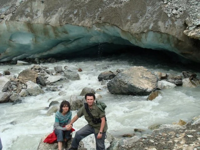 Glacier in Ushgili region