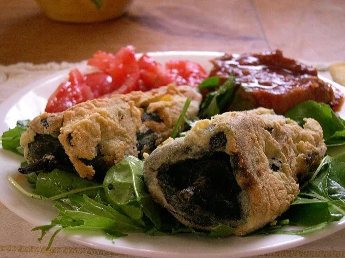 Chile Rellenos, stuffed Chile pepper