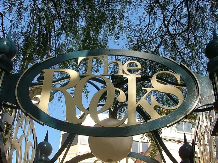 Entrance to Sydney's The Rocks historical area