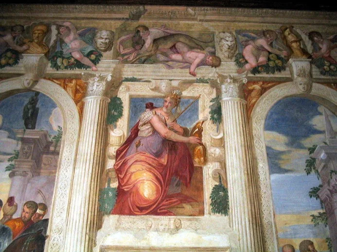 Frescoes in the Villa Caldogno