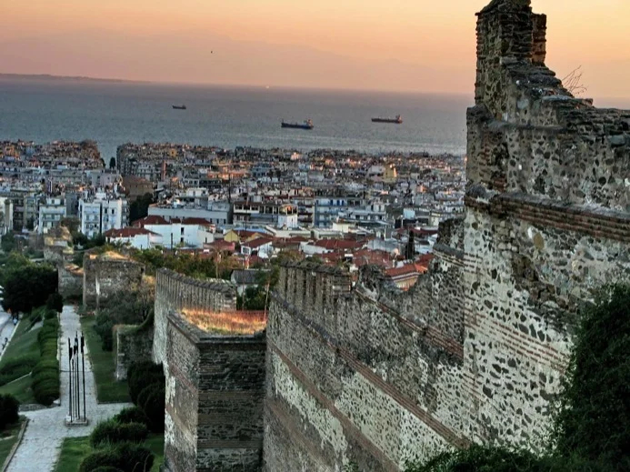 Sunrise in Thessaloniki's Old Town