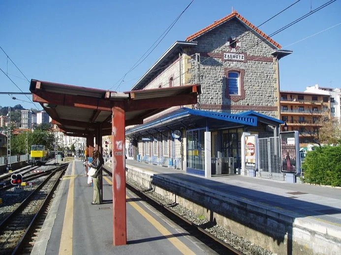 Train station at Zarautz