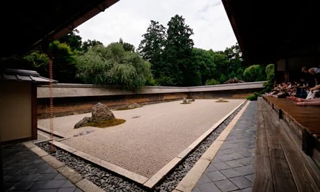 Ryoan-ji rock garden, Kyoto (courtesy The Guardian).