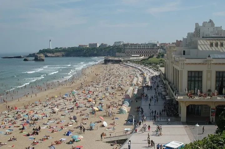 The Grand Plage in Biarritz