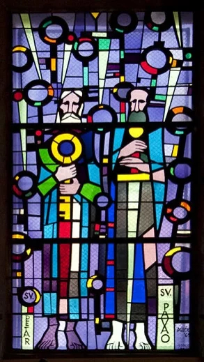 Stained glass at Saint Blaise, Dubrovnik