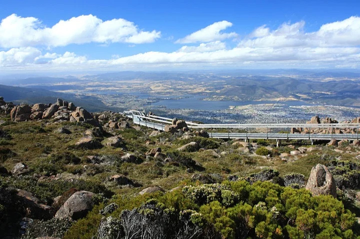 View of Hobart from Mt. Wellington