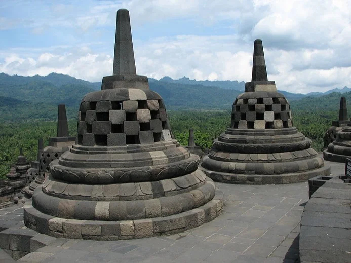 Stupas at Borobudur