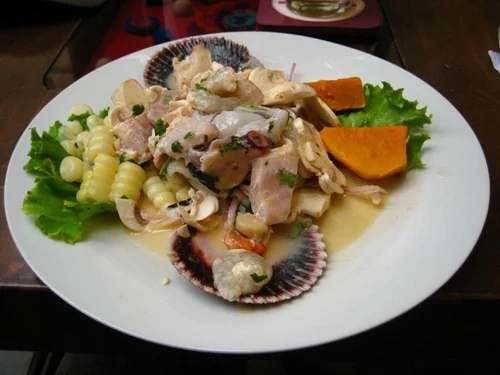 Ceviche at Mama Olla's