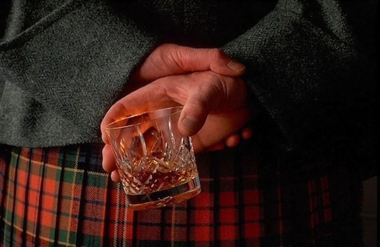 Tartan and Whiskey: a lovely combination in bleak mid-winter