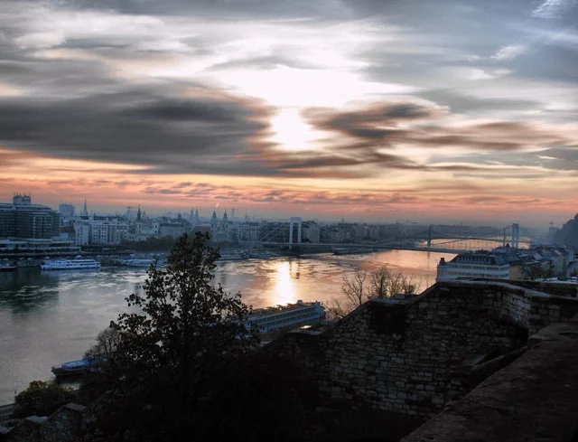 Sunrise over Budapest