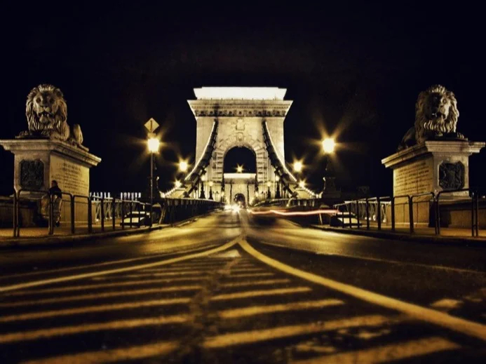 Budapest's Chain bridge and its lions