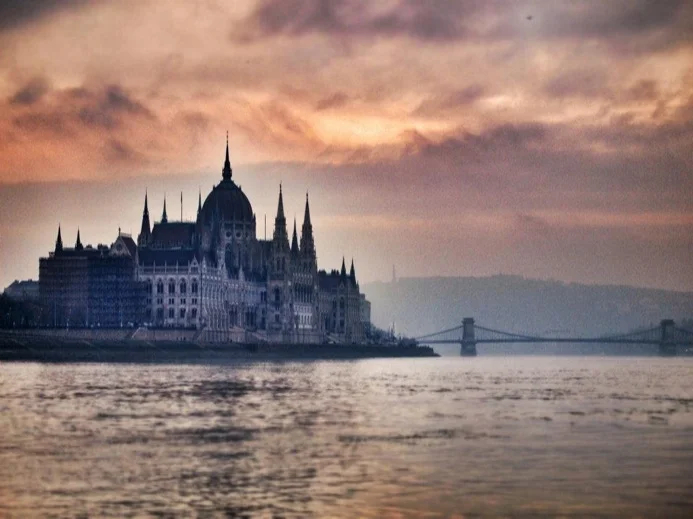 Clouds above the Hungarian Parliament
