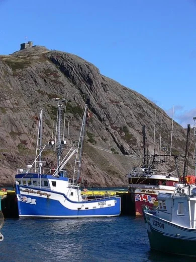 St. John's harbour with Cabot Tower