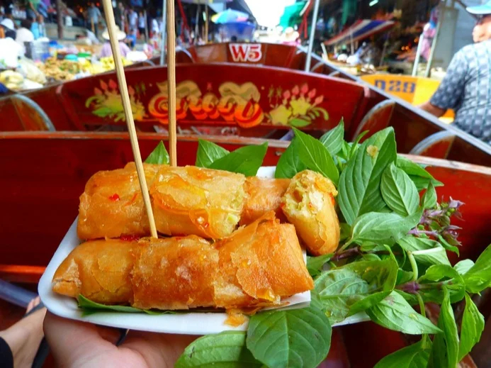 Don't forget to eat! A highlight of any Thai market is the food