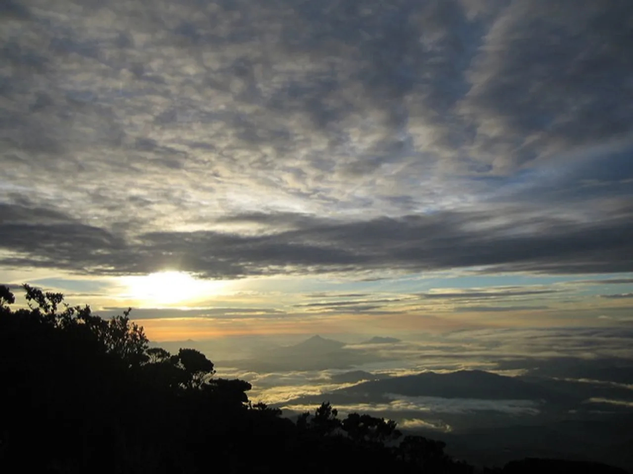 Sunrise from atop Mt Kinabalu