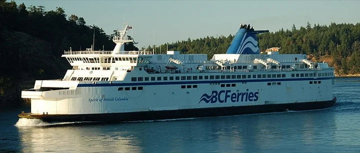 BC Ferries sails past the Gulf islands