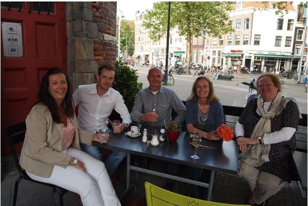 Amsterdam guides (L-R): Karen, Vincent, Frank, Yvonne, Frances