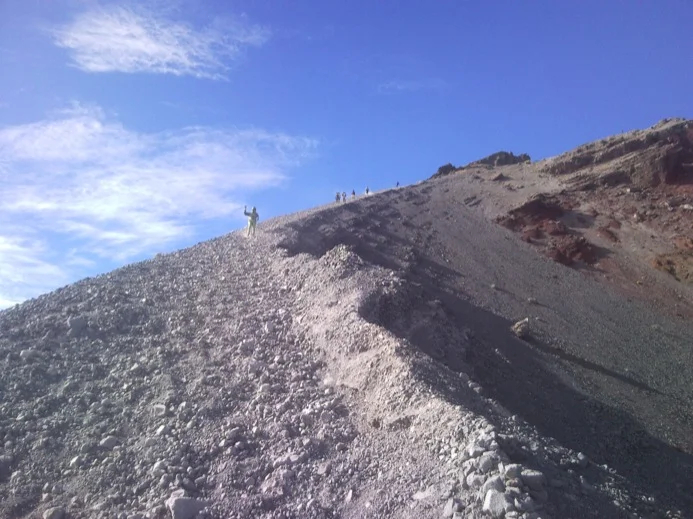 On the way to Rinjani Summit