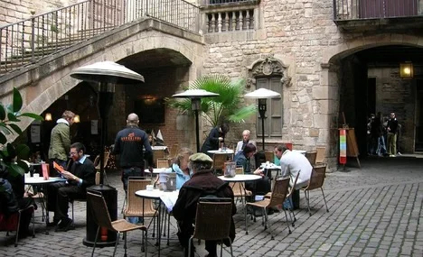 Cafe in the Courtyard of Museu Tèxtil i d'Indumentària