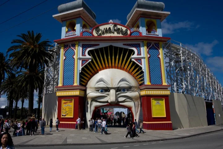 Kitschy Luna Park in St. Kilda