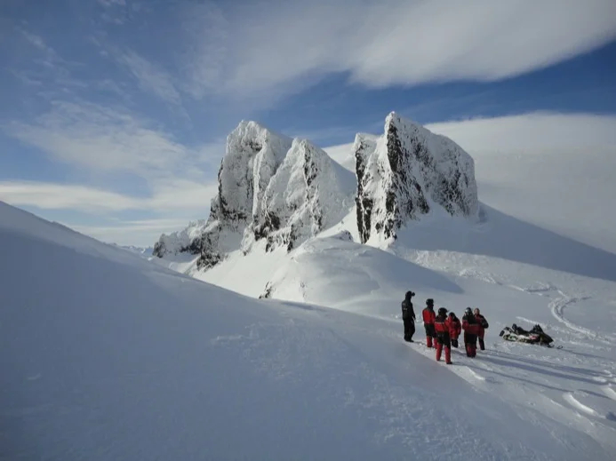 Skiing near Dalvik, the Troll Peninsula