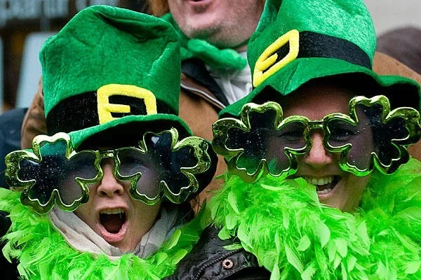 St Patrick's Day revelers
