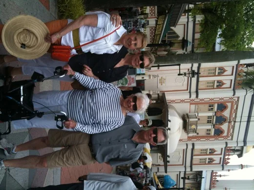 Susan Fried, Fran Rogers, Gertrude Rogers, Steven Rogers in Cochin, India