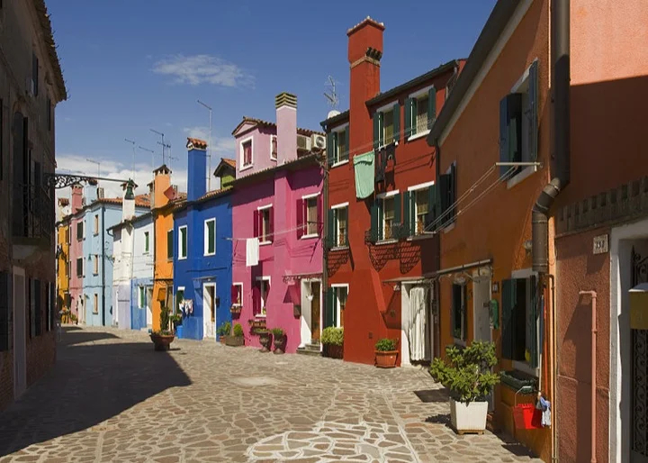 Colourful homes in Burano