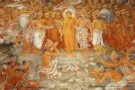 Temple art at Kelaniya Temple