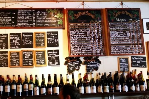 Wine selection at the Baron Rouge