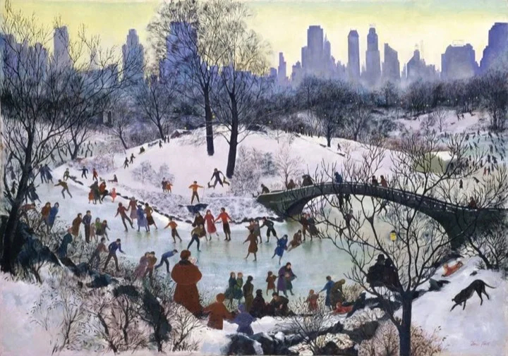 Agnes Tait, Skating in Central Park, 1934 (Smithsonian Museum)