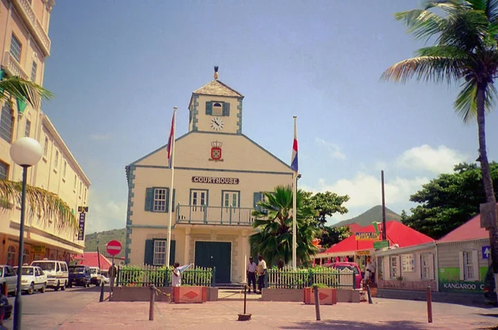 The Courthouse in Philipsburg, Dutch side of St Martin