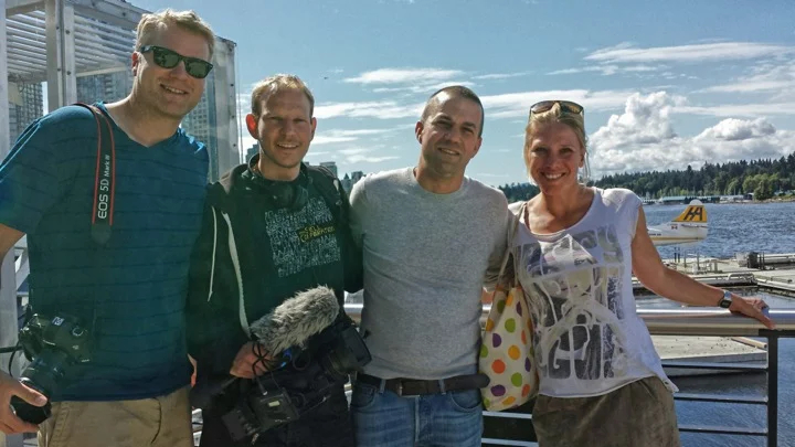 The friendly German film crew