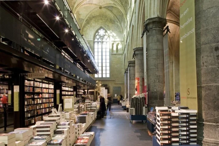 A 13th century church is now home to Selexyz Dominicanen, in Maastricht