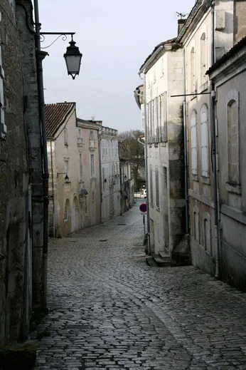Cobbled streets in Cognac