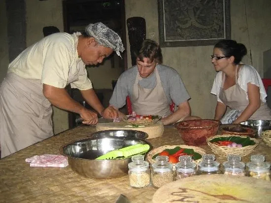 Agung welcomes travelers to his Balinese family kitchen