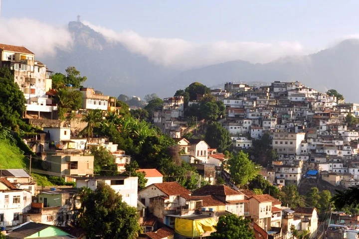 A "favela" in RIo (courtesy Wikimedia Commons)