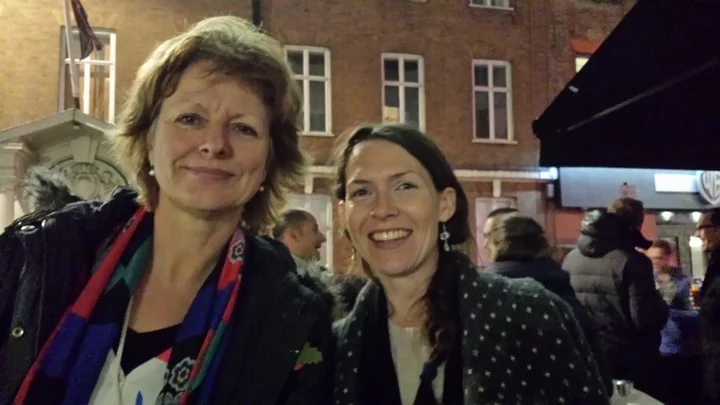 Amanda and Philippa in London