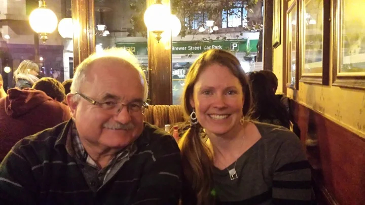 Steve and Sara in London