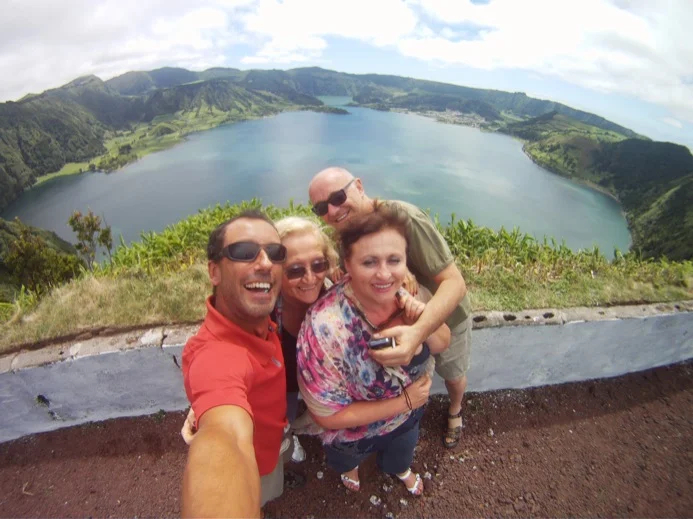 Taking selfies in the Azores. :)