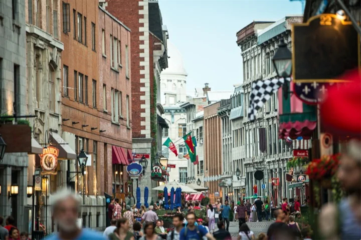 The streets of Old Montreal