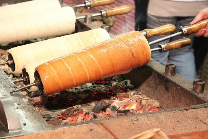 Kürtőskalács ("Chimney Cake") in Budapest