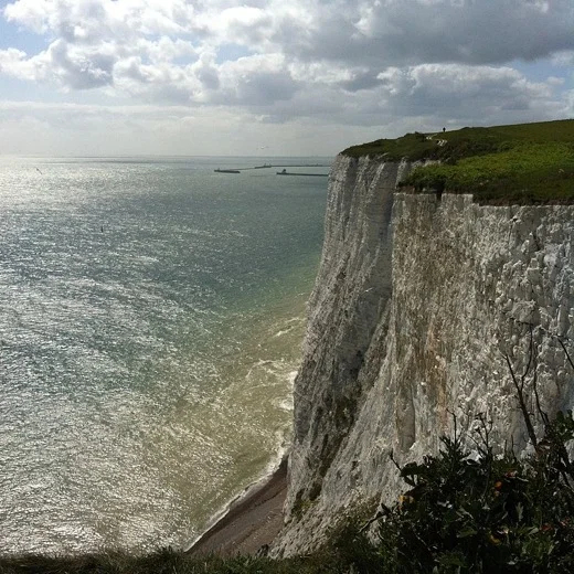 The white cliffs of Dover