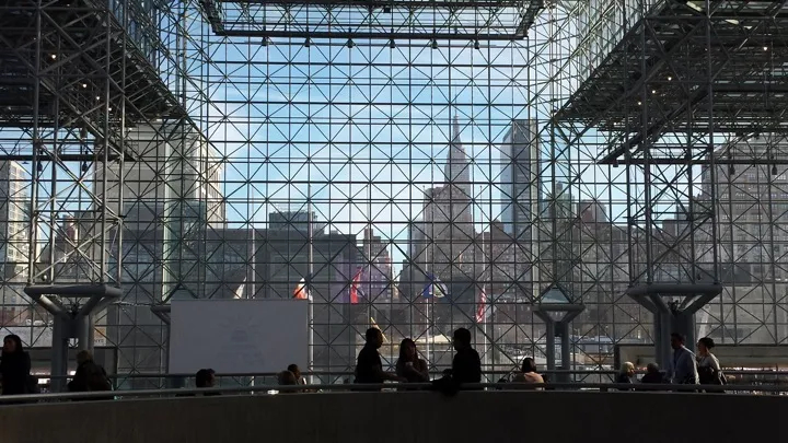 View from inside the Javits Centre